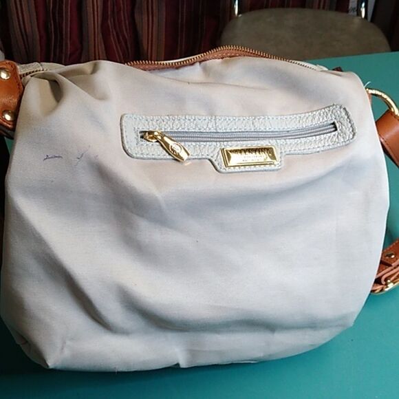 Valentina White and Tan Leather Women\'s Shoulder/Crossbody Bag main image 4